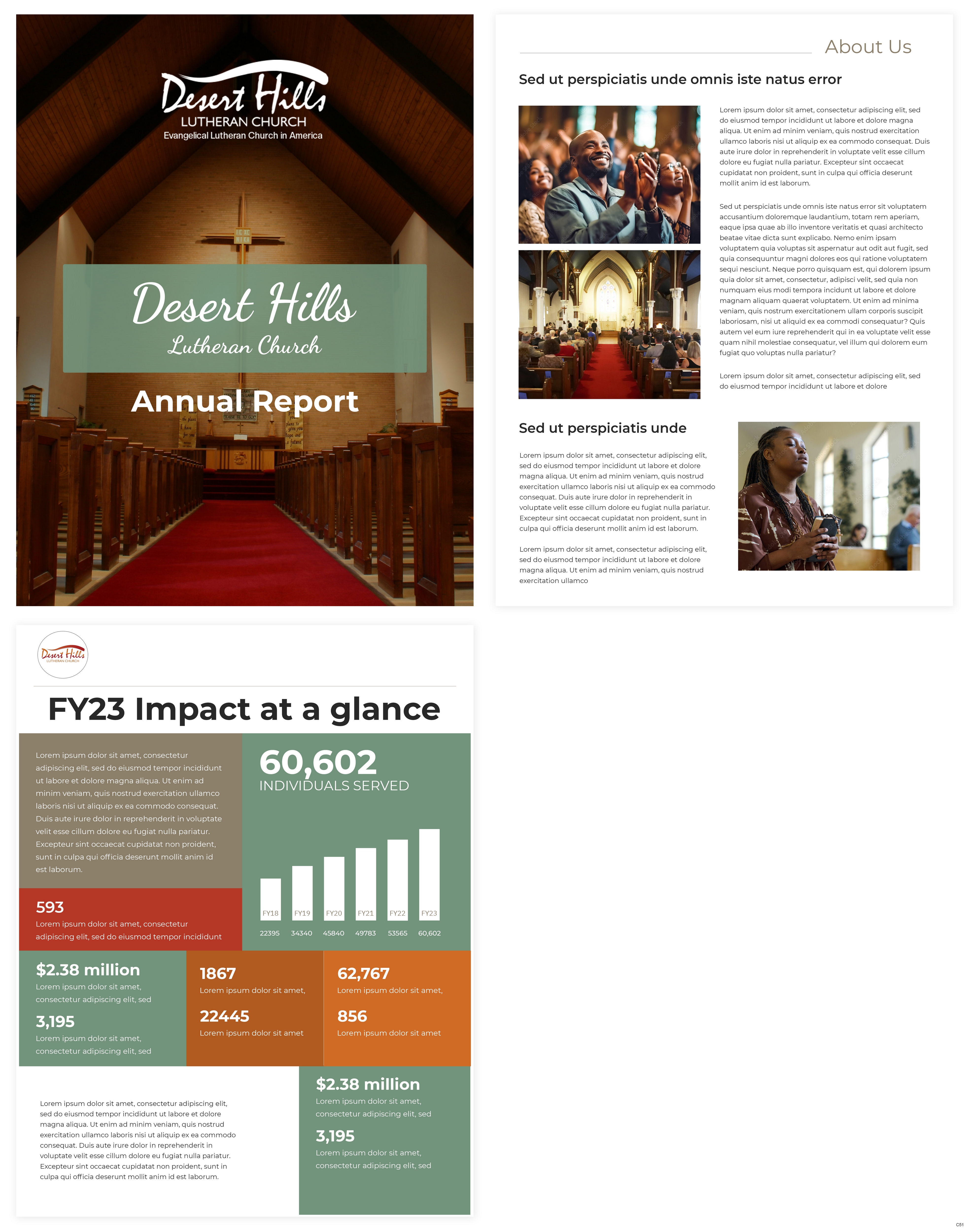 Newsletter Design by pb for Desert Hills Lutheran Church | Design #33377403