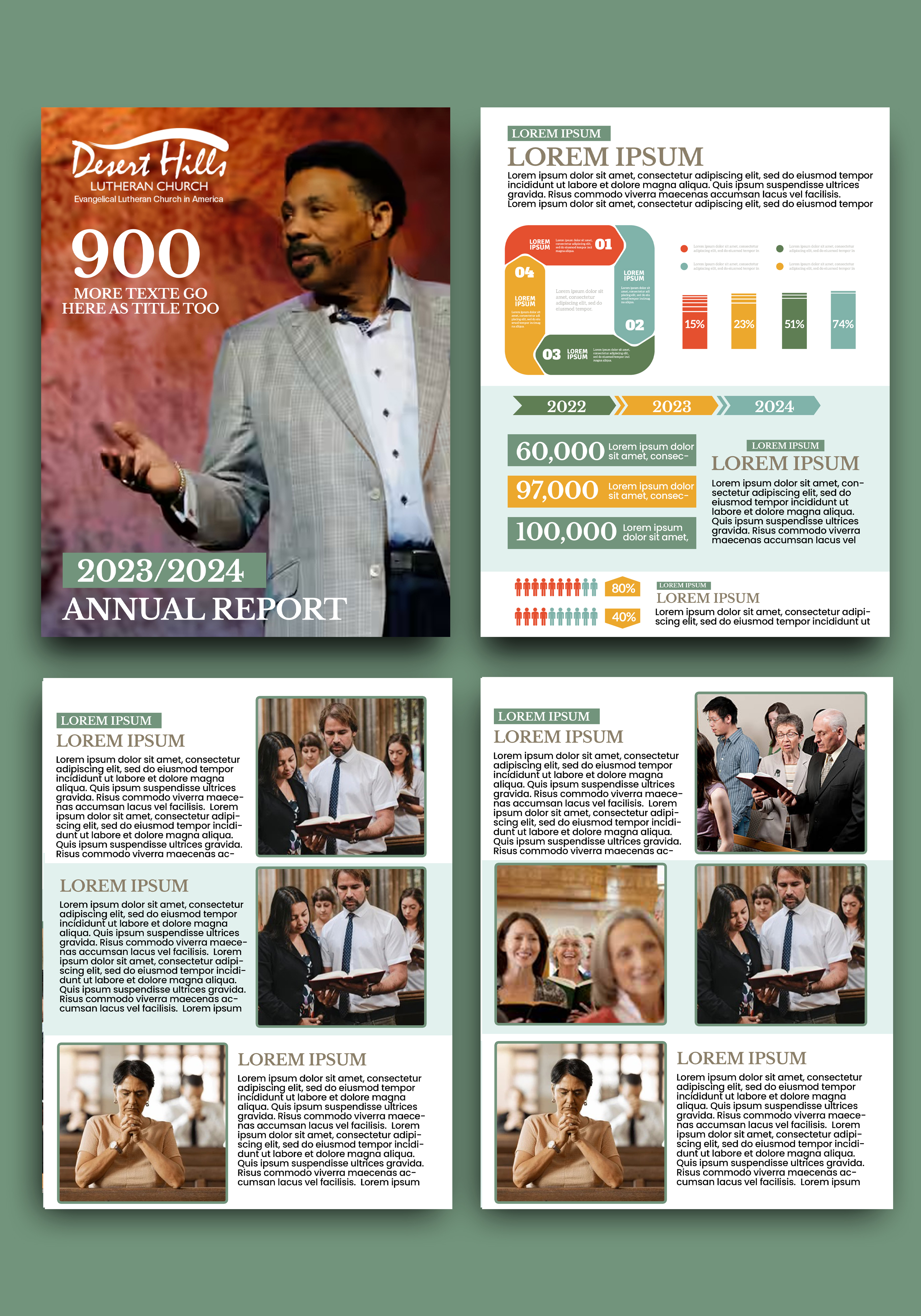 Newsletter Design by nguruzzdng for Desert Hills Lutheran Church | Design #33360157