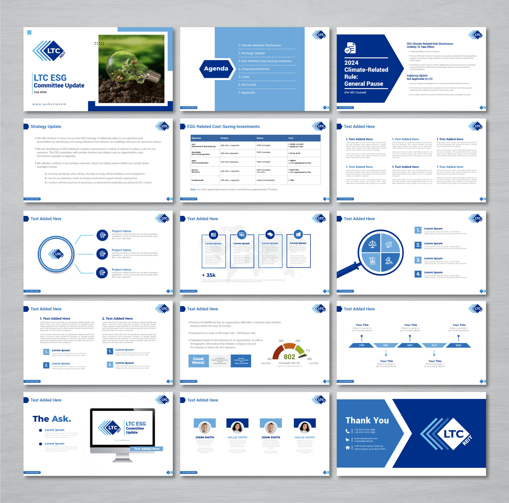 PowerPoint Design by artbitin for LTC Properties | Design #33352643