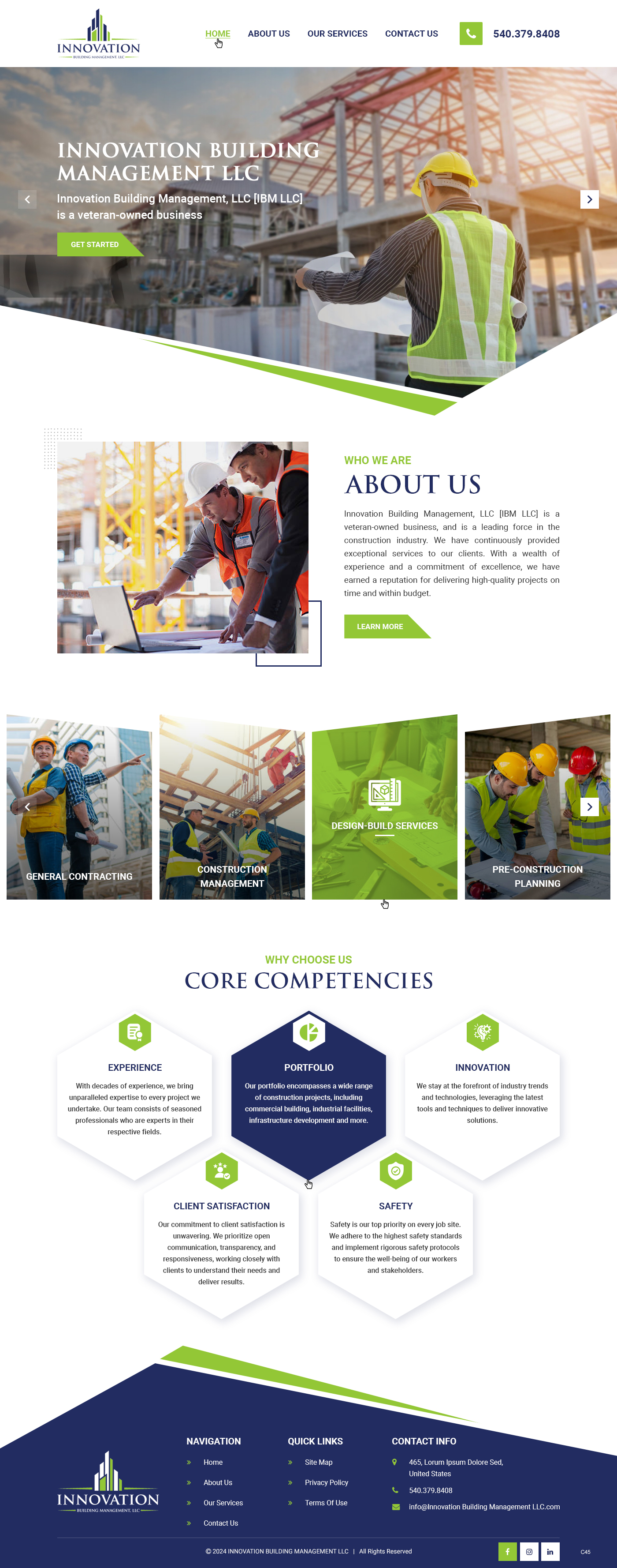Web Design by pb for Innovation Building Management LLC | Design #33354554