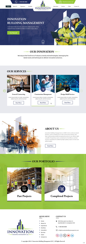 Web Design by pb for Innovation Building Management LLC | Design: #33354555