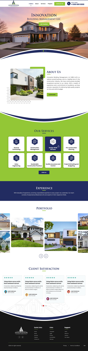 Web Design by pb for Innovation Building Management LLC | Design: #33354556