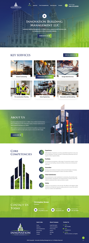 Diseño Web por pb para Innovation Building Management LLC | Diseño: #33354557