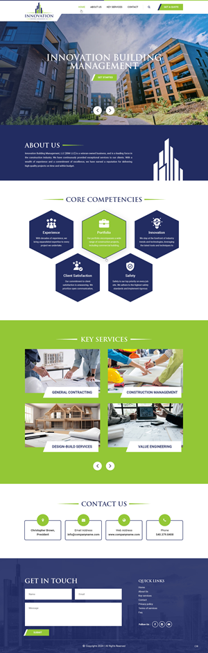 Web Design by pb for Innovation Building Management LLC | Design: #33354558