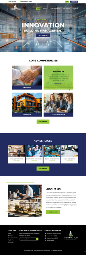 Web Design by pb for Innovation Building Management LLC | Design: #33354562