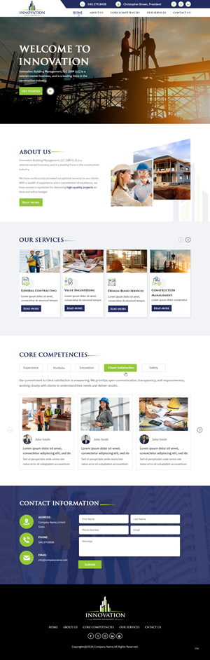 Web Design by pb for Innovation Building Management LLC | Design: #33354565