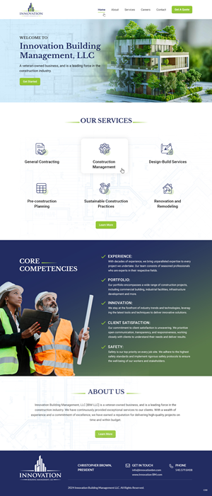 Web Design by pb for Innovation Building Management LLC | Design: #33354566