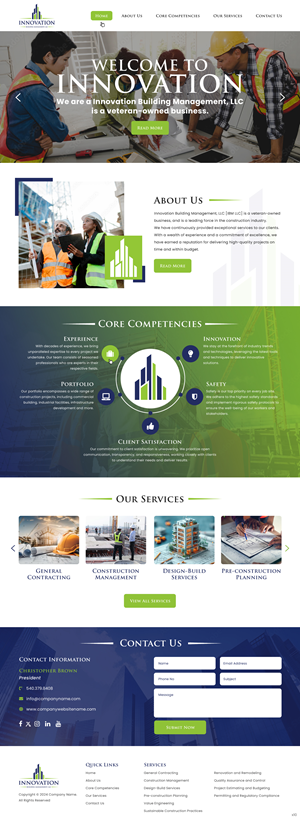 Diseño Web por pb para Innovation Building Management LLC | Diseño: #33354568