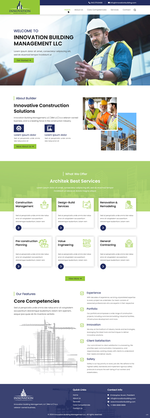 Web Design by pb for Innovation Building Management LLC | Design: #33354570