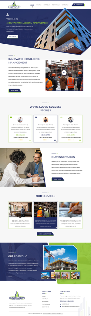 Web Design by pb for Innovation Building Management LLC | Design: #33354571