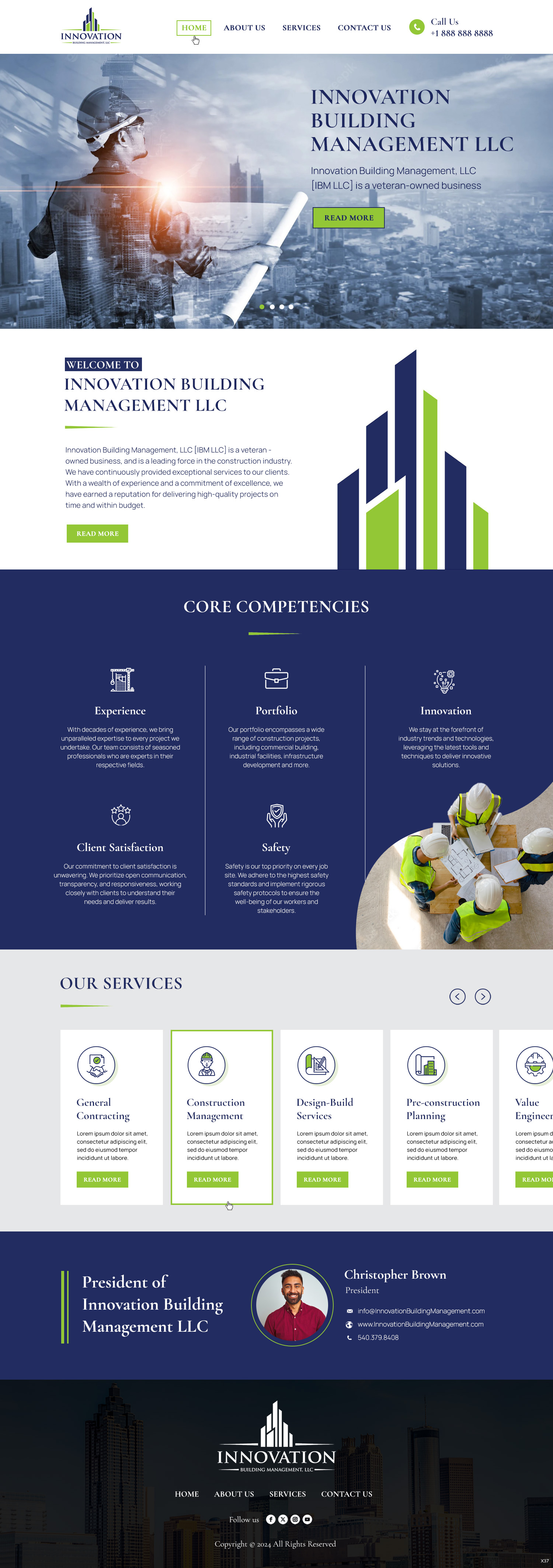 Web Design by pb for Innovation Building Management LLC | Design #33354579