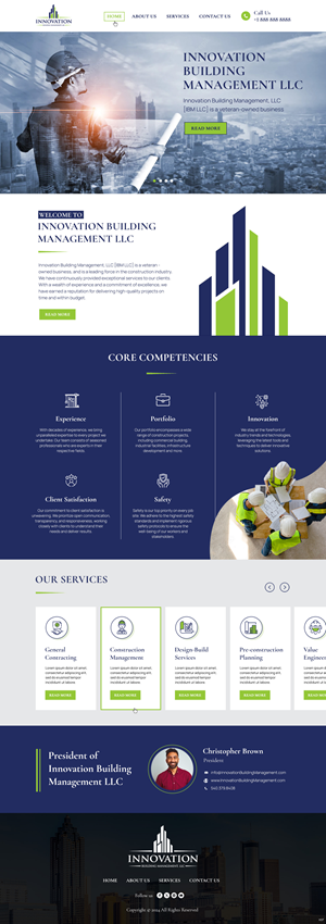 Diseño Web por pb para Innovation Building Management LLC | Diseño: #33354579
