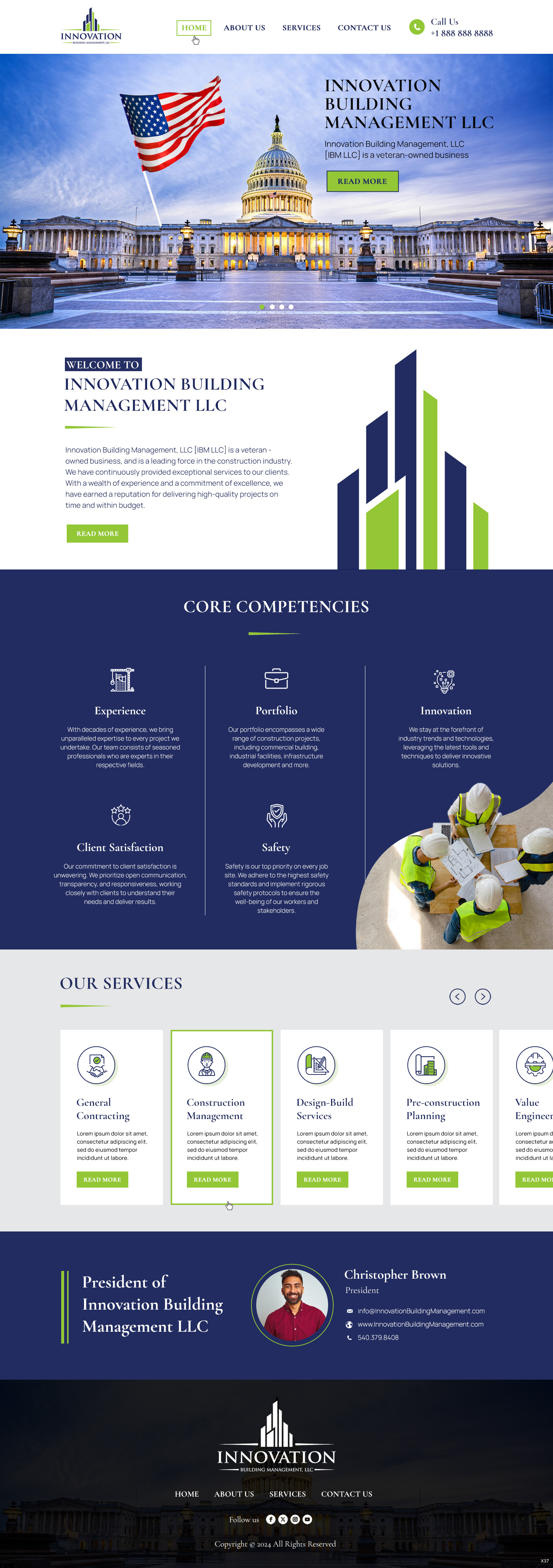 Web Design by pb for Innovation Building Management LLC | Design #33363342