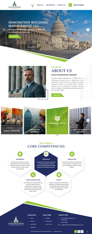 Diseño Web por pb para Innovation Building Management LLC | Diseño: #33363343