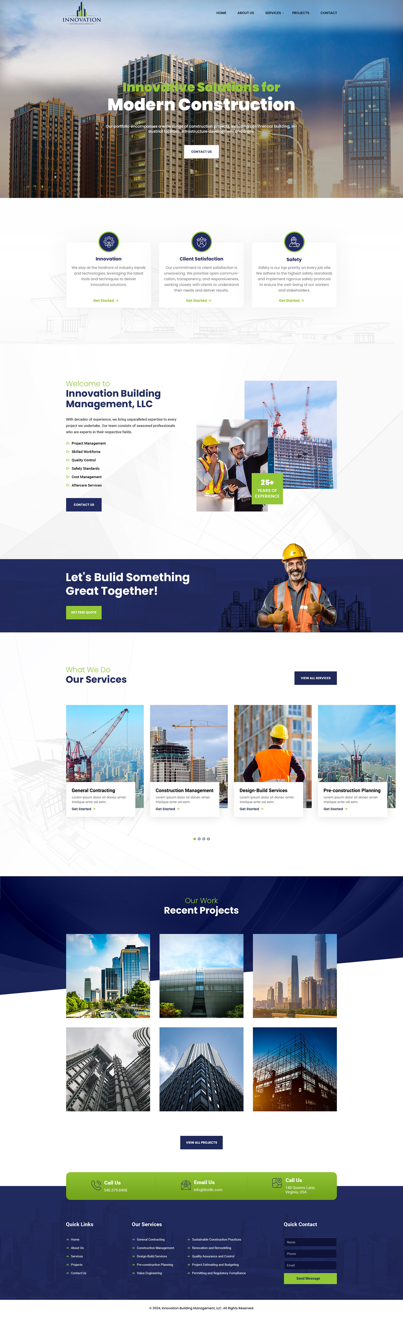 Diseño Web por Riaaki para Innovation Building Management LLC | Diseño #33353228