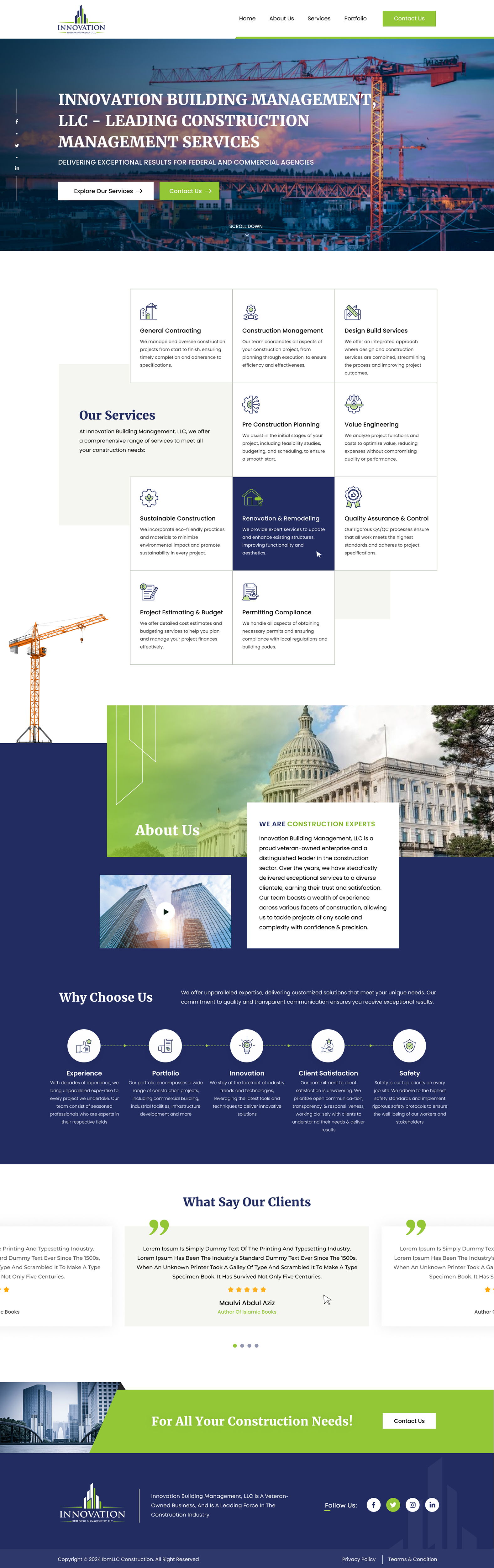 Diseño Web por Sbss para Innovation Building Management LLC | Diseño #33353955