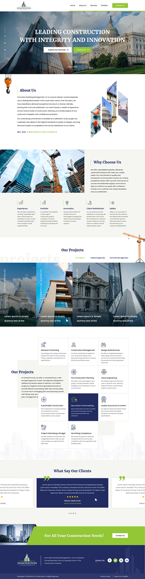 Diseño Web por Sbss para Innovation Building Management LLC | Diseño: #33353957