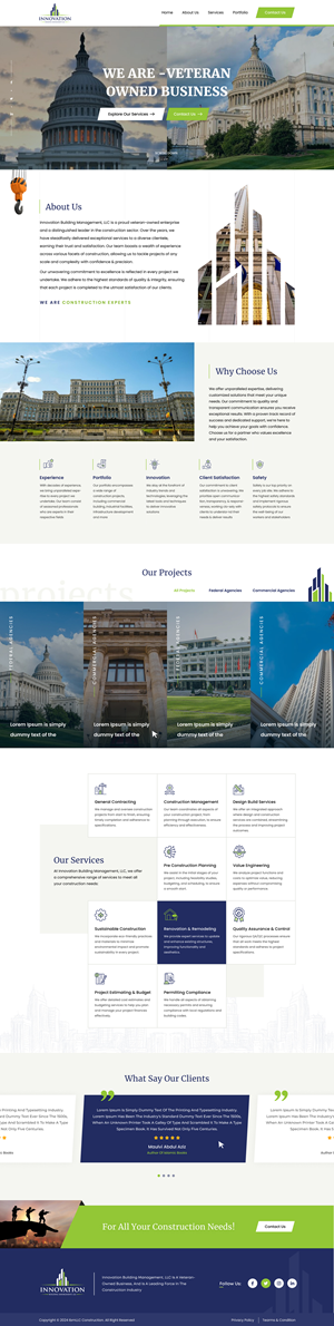 Diseño Web por Sbss para Innovation Building Management LLC | Diseño: #33362009