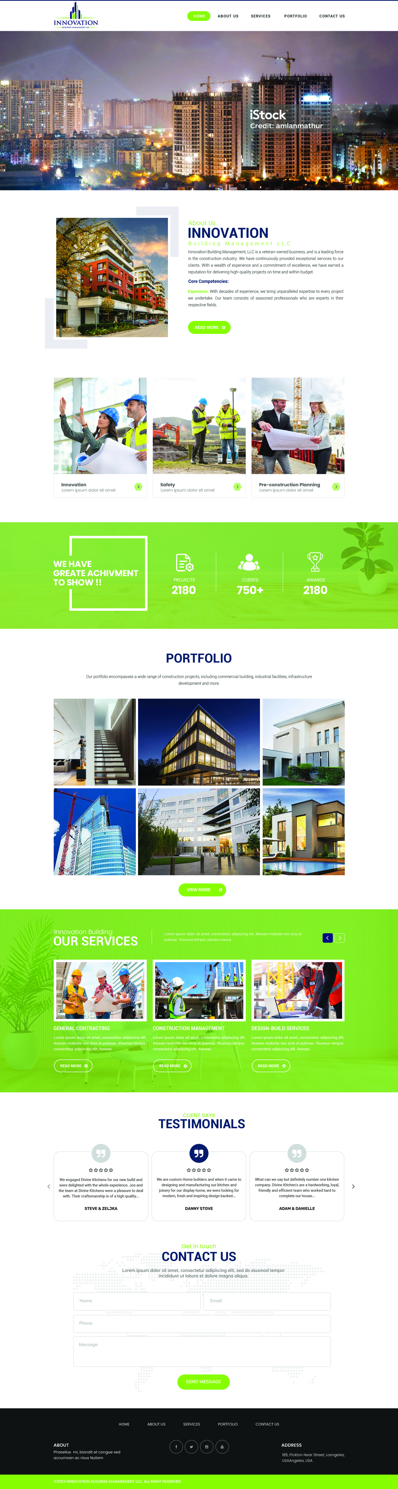 Web-Design von Dream Logo Design für Innovation Building Management LLC | Design #33362915