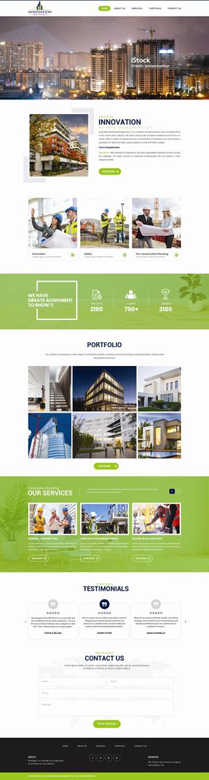 Web Design by Dream Logo Design for Innovation Building Management LLC | Design: #33362915