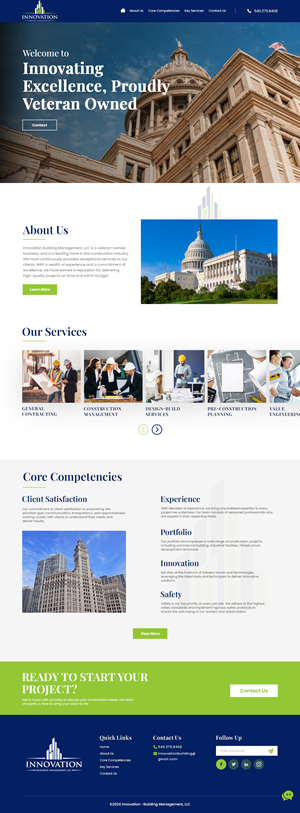Web Design by nzdesigners for Innovation Building Management LLC | Design: #33373019