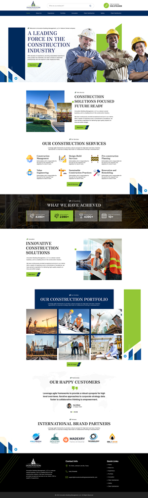 Web Design by nzdesigners for Innovation Building Management LLC | Design: #33373020