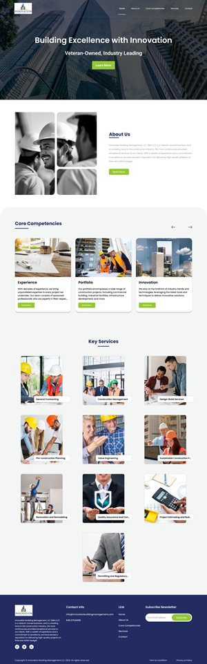Web Design by Senthil Kumaar V for Innovation Building Management LLC | Design: #33354719