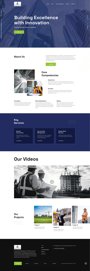 Web Design by Senthil Kumaar V for Innovation Building Management LLC | Design: #33354873