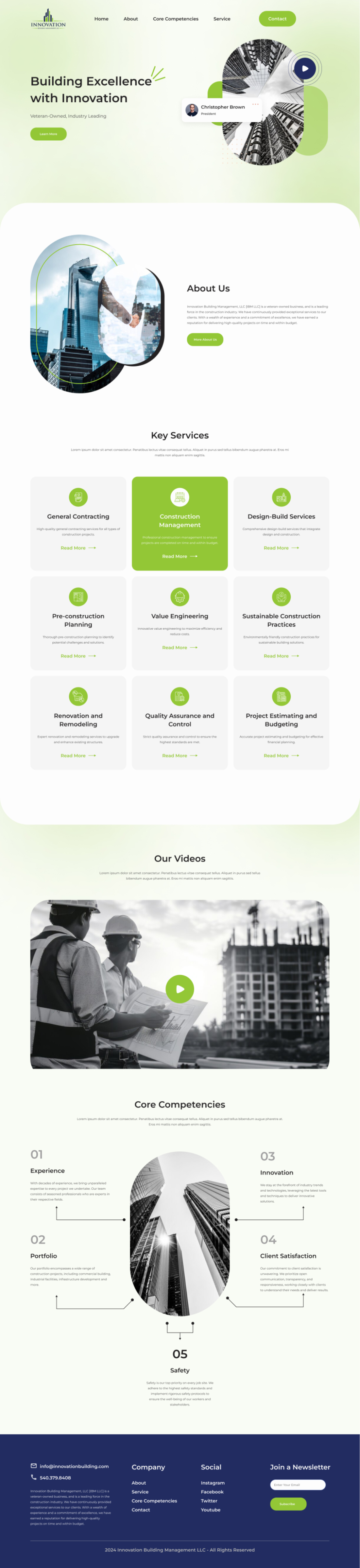 Web Design by Senthil Kumaar V for Innovation Building Management LLC | Design #33355105