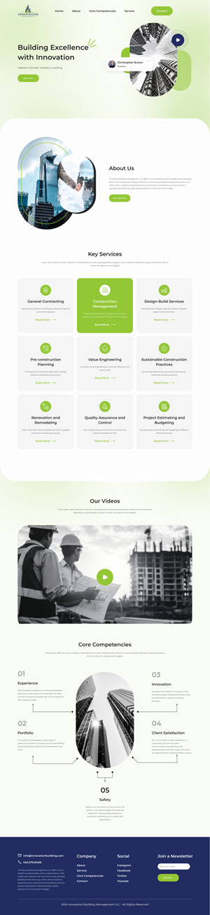 Web Design by Senthil Kumaar V for Innovation Building Management LLC | Design: #33355105