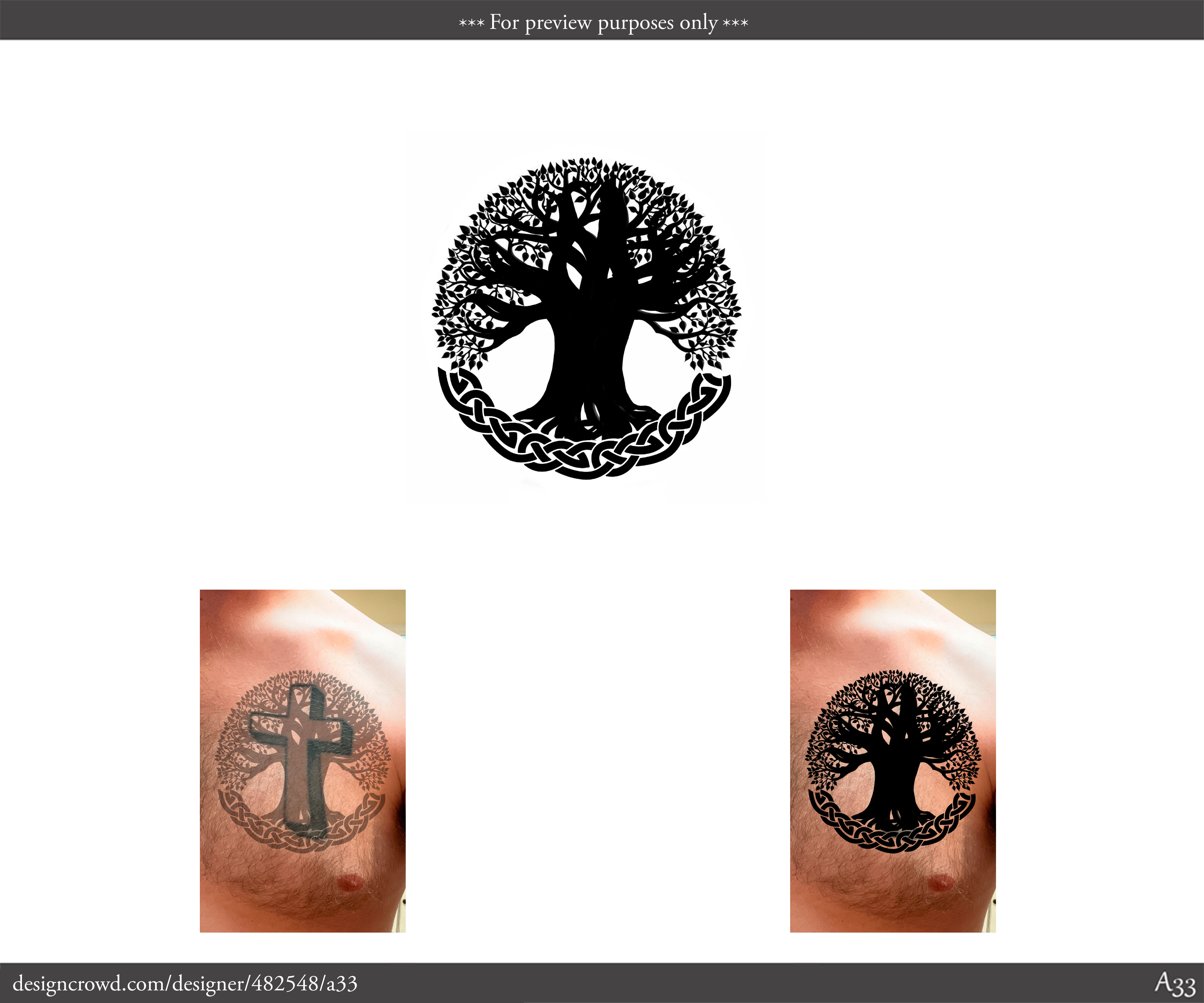 Tattoo Design by A33 for this project | Design: #33359043