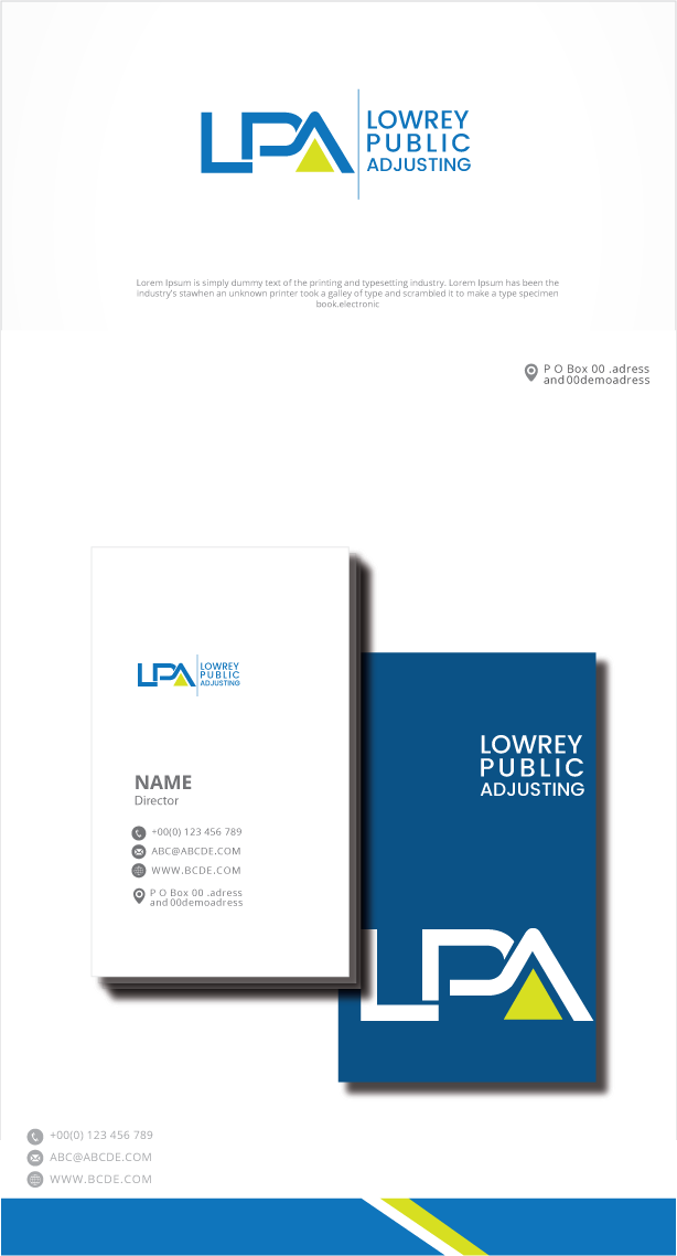 Logo-Design von zebronicgraphic für Lowrey Public Adjusting | Design #33353008