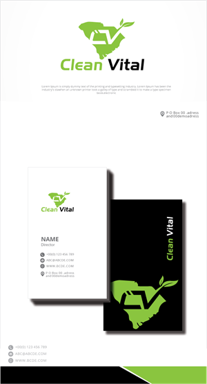 Logo Design by zebronicgraphic for Clean Vital | Design: #33362369