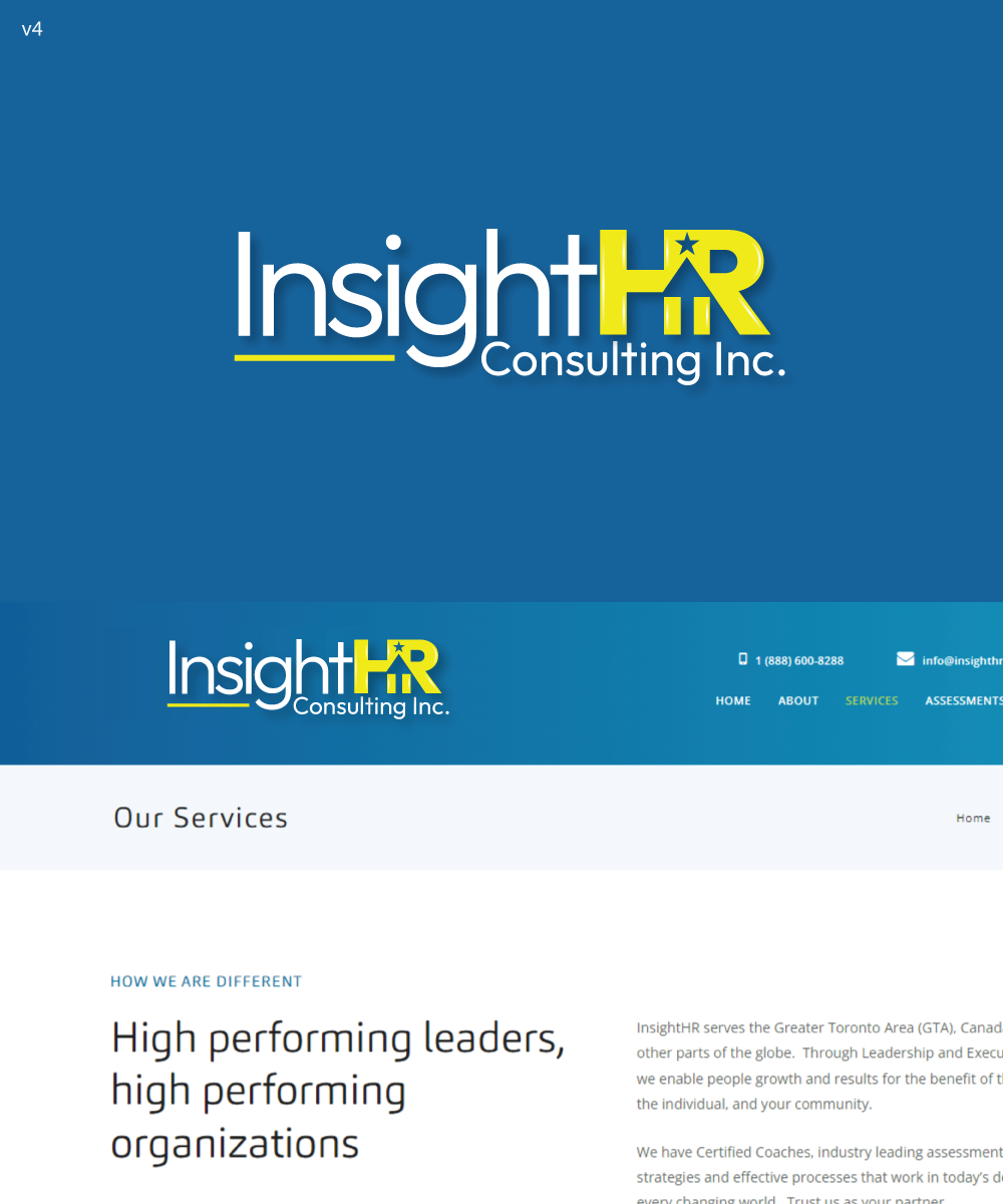 Logo-Design von rgb01 für InsightHR Consulting Inc. | Design #33358080