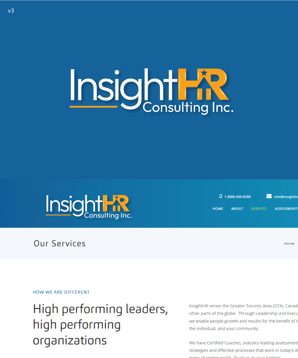 Logo-Design von rgb01 für InsightHR Consulting Inc. | Design #33358083