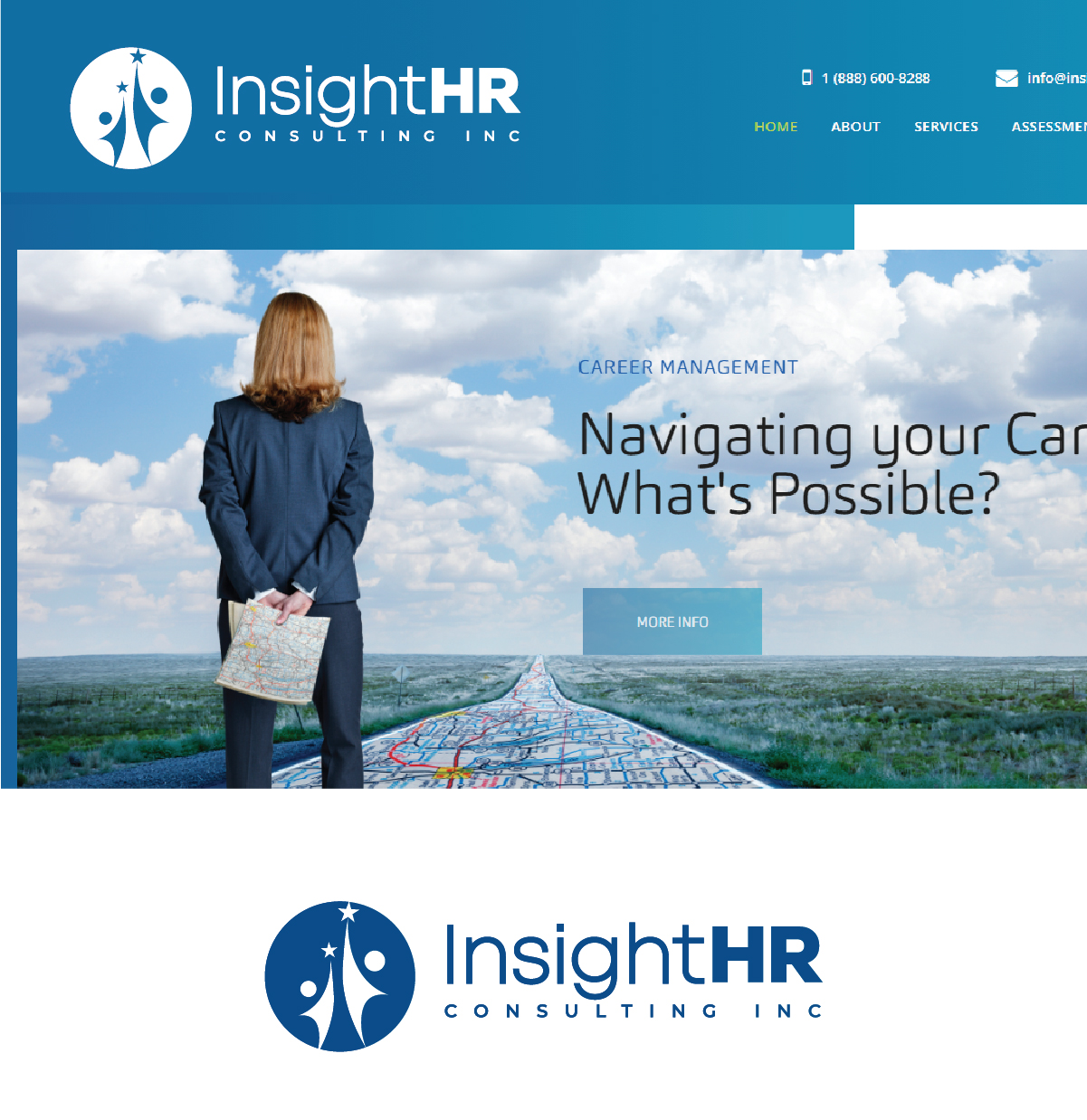 Logo Design by 99 Art.. for InsightHR Consulting Inc. | Design #33358953