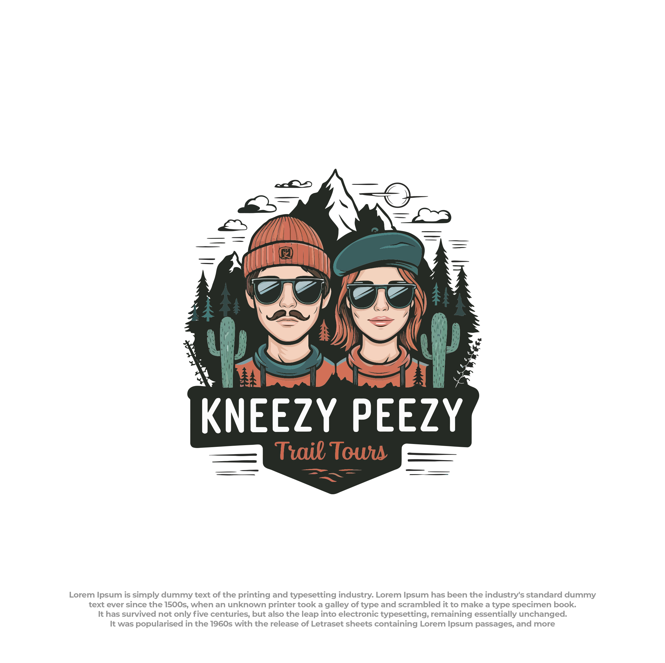 Diseño de Logo por Peak design para Kneezy Peezy Trail Tours | Diseño #33400136