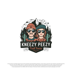 Logo-Design von Peak design für Kneezy Peezy Trail Tours | Design: #33400136