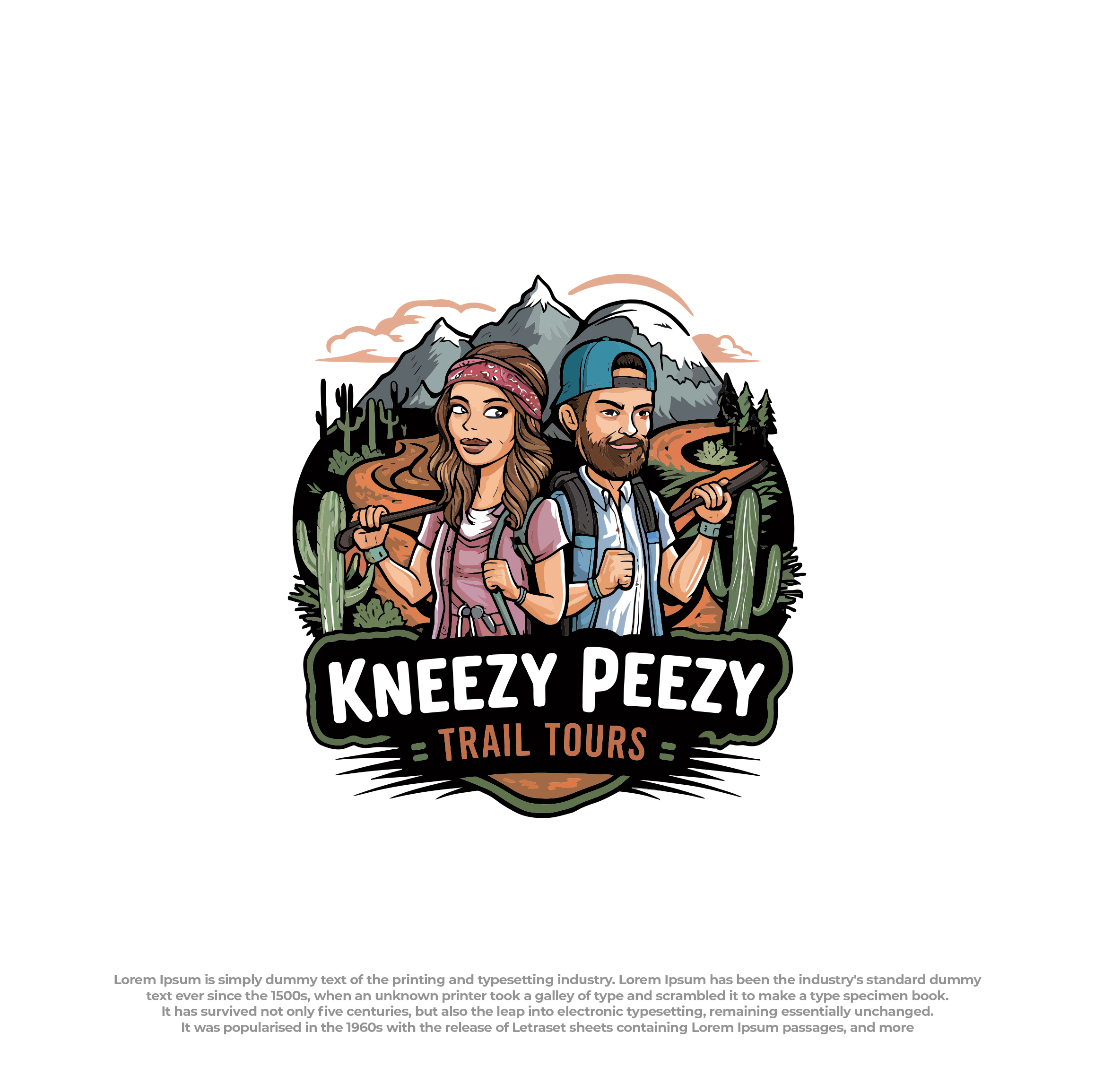 Design de Logo par Peak design pour Kneezy Peezy Trail Tours | Design #33400139