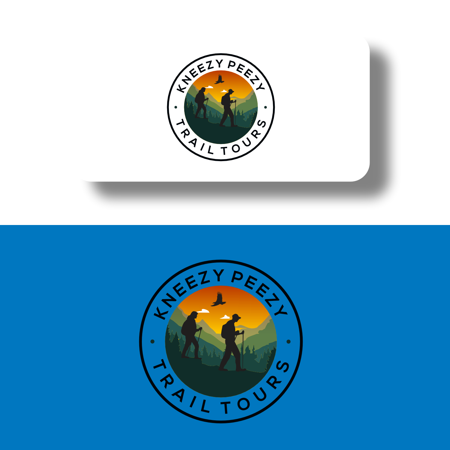 Logo-Design von cah awu für Kneezy Peezy Trail Tours | Design #33361909