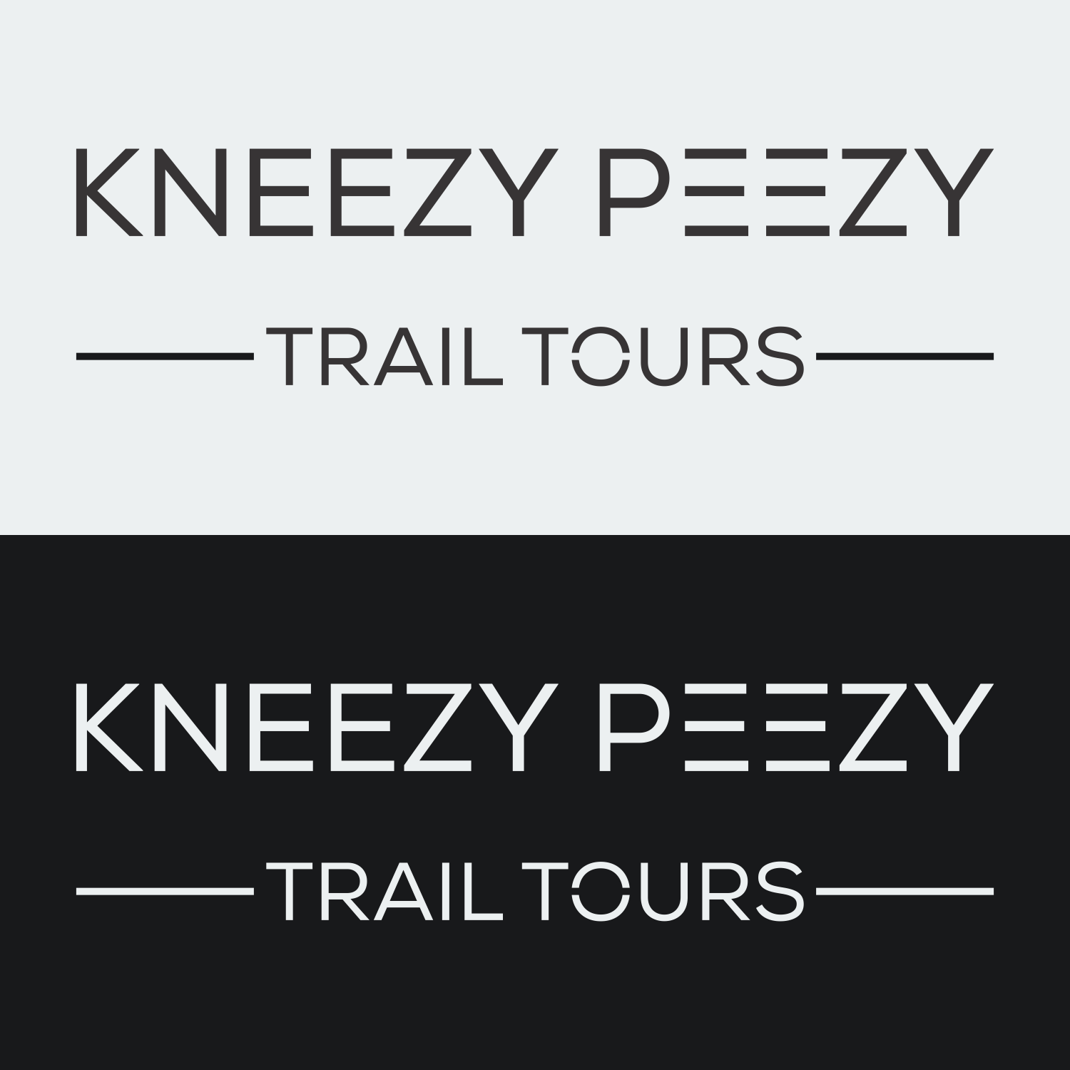 Logo Design by pusing for Kneezy Peezy Trail Tours | Design #33362326