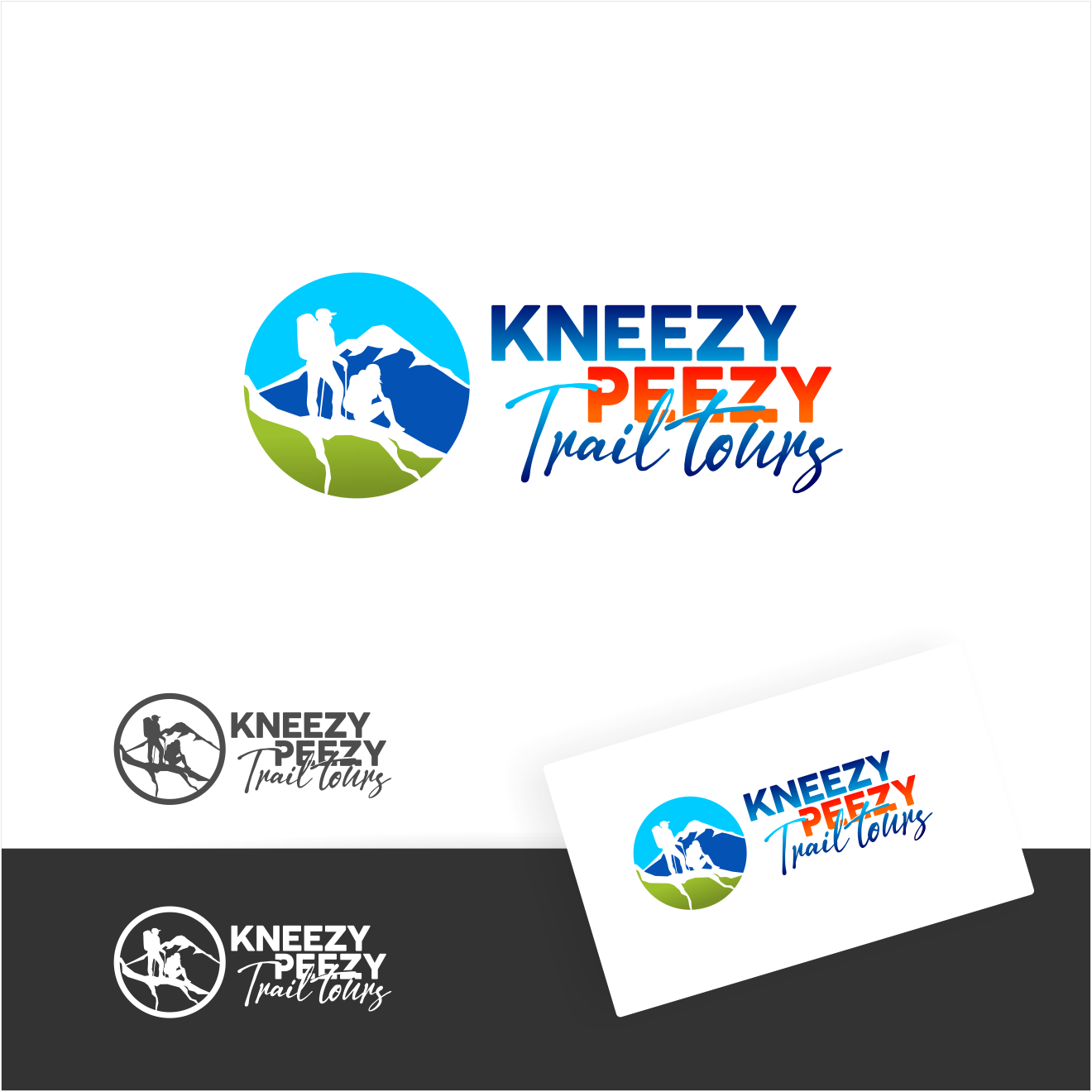 Logo-Design von Arham Hidayat für Kneezy Peezy Trail Tours | Design #33378618