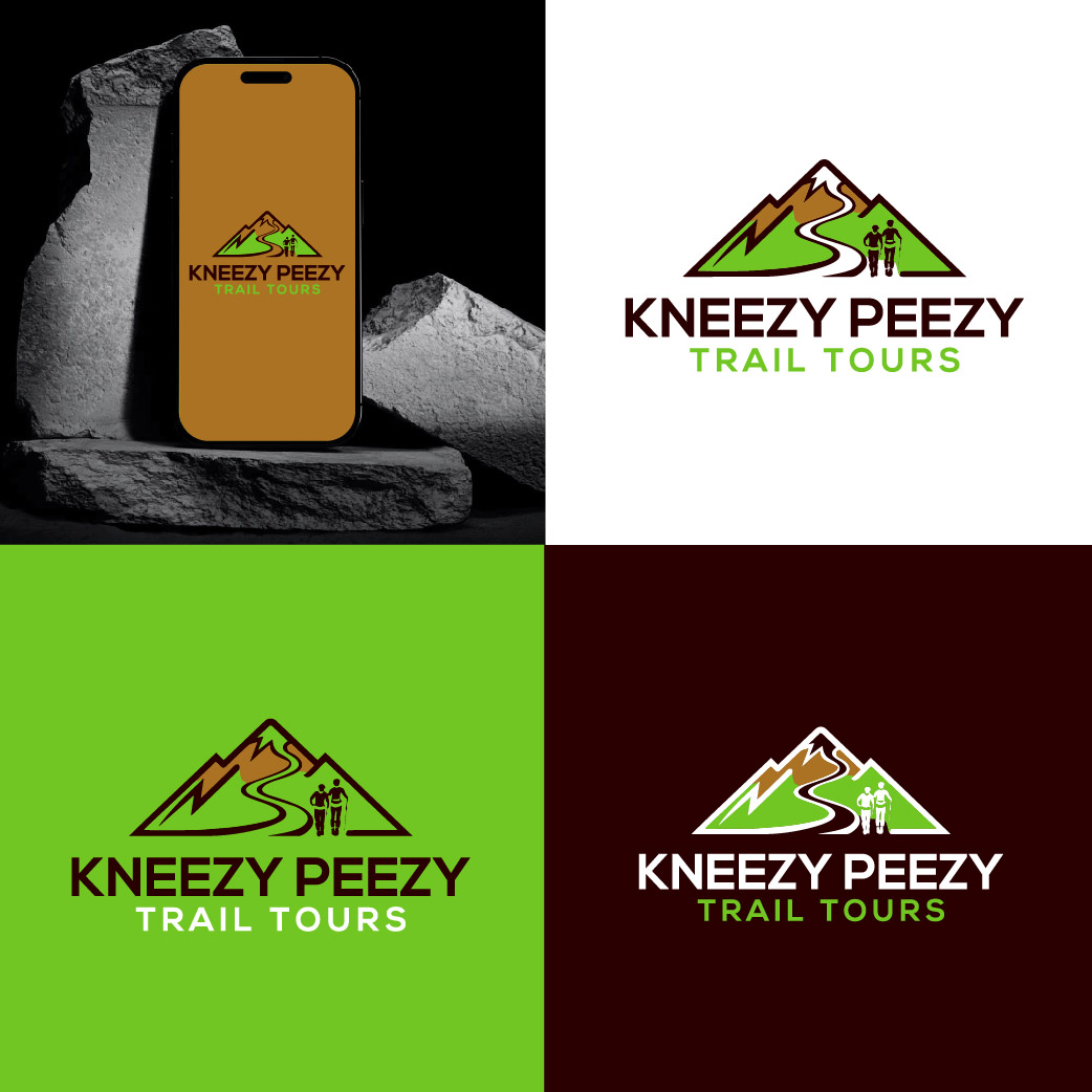 Logo-Design von victipedia für Kneezy Peezy Trail Tours | Design #33369465