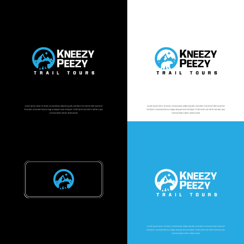 Logo-Design von victipedia für Kneezy Peezy Trail Tours | Design #33369982