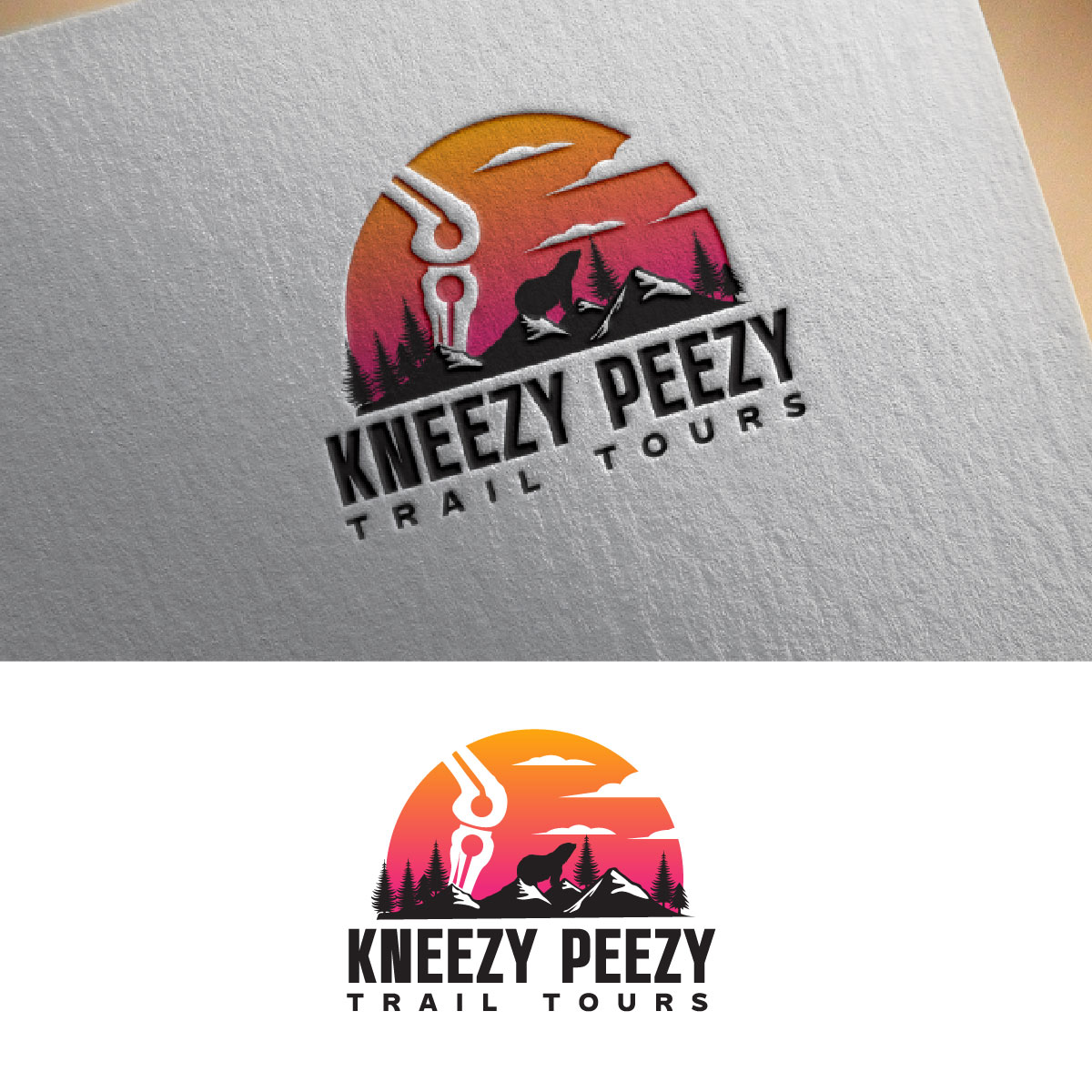Logo-Design von fly  design für Kneezy Peezy Trail Tours | Design #33362443