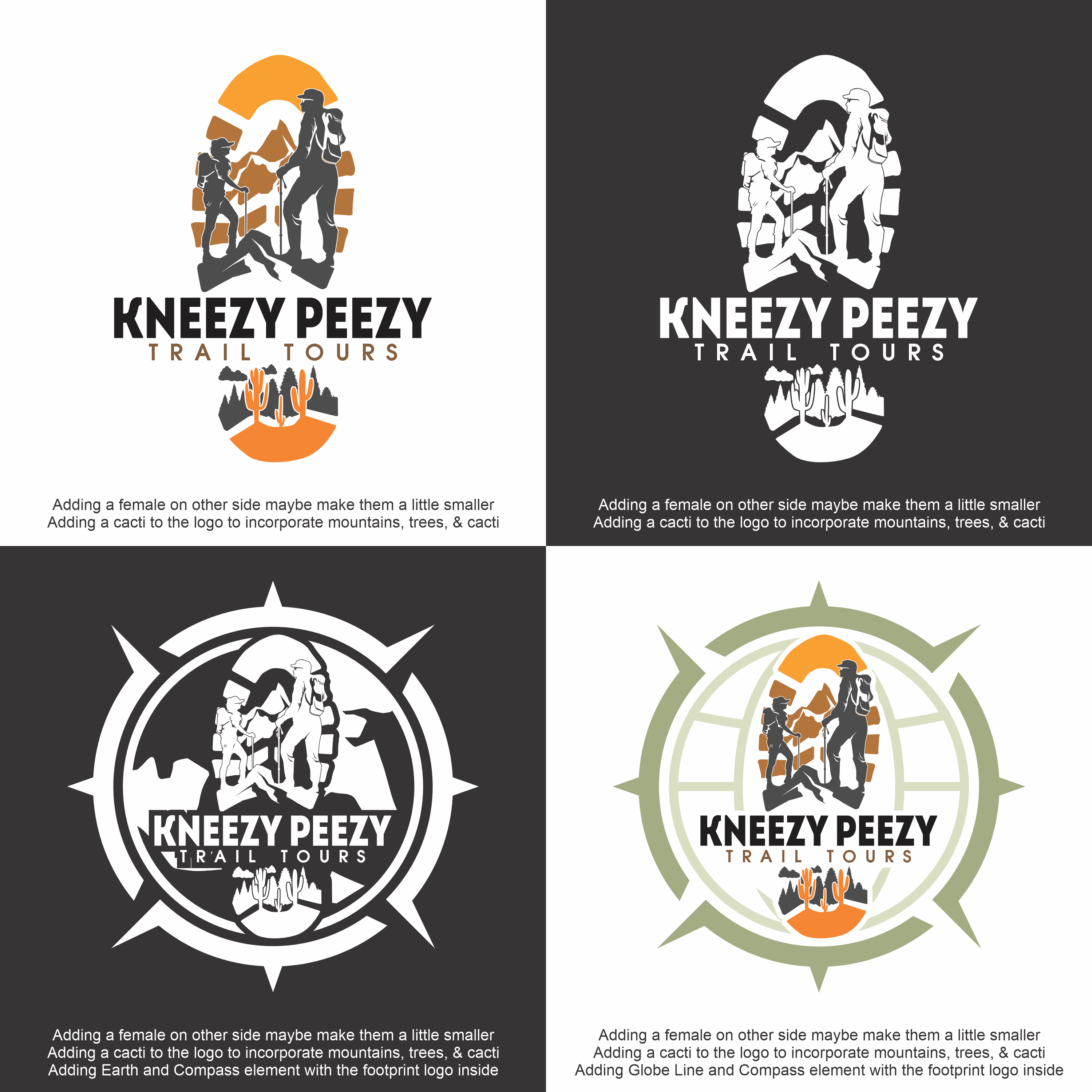 Design de Logo par Doddy.K.Insani pour Kneezy Peezy Trail Tours | Design #33371754