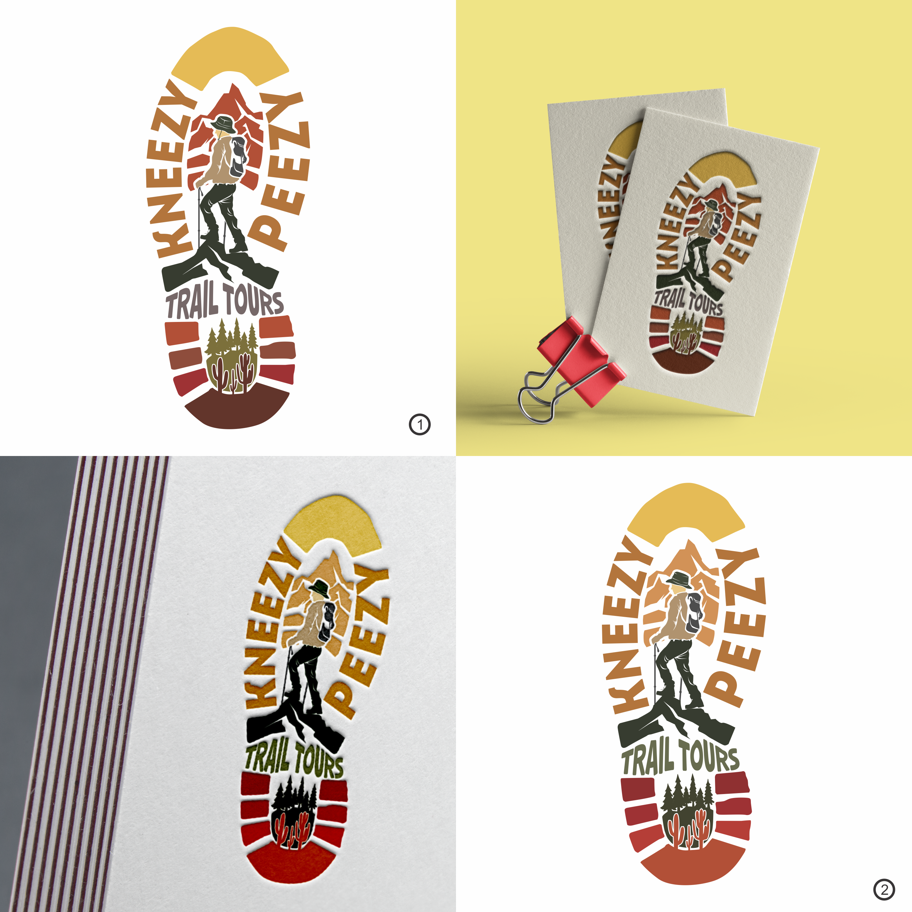 Logo Design by Doddy.K.Insani for Kneezy Peezy Trail Tours | Design #33416702