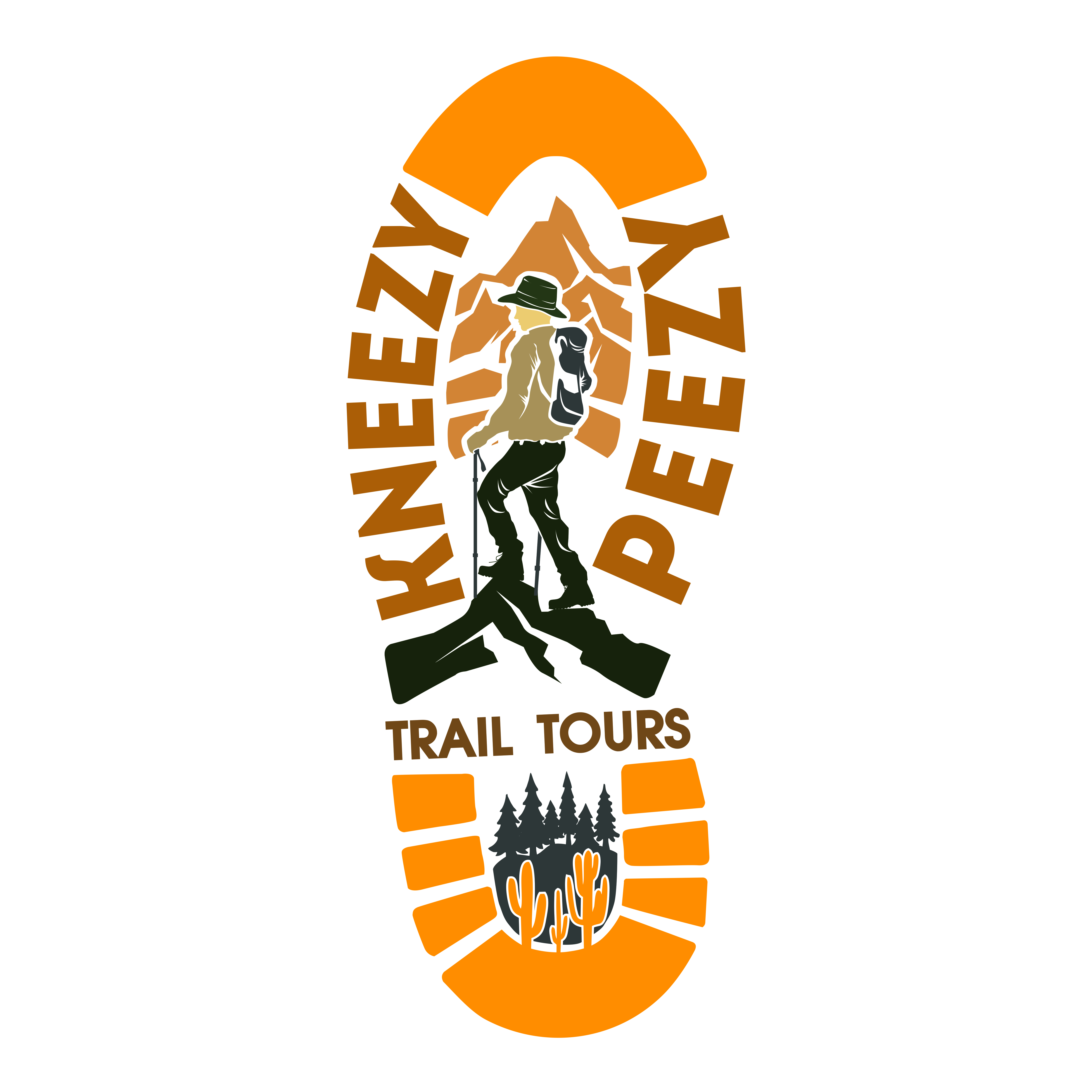 Logo-Design von Doddy.K.Insani für Kneezy Peezy Trail Tours | Design #33643273