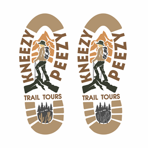 Logo-Design von Doddy.K.Insani für Kneezy Peezy Trail Tours | Design: #33806909