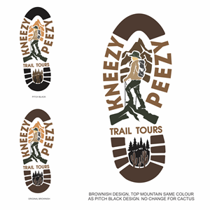 Logo-Design von Doddy.K.Insani für Kneezy Peezy Trail Tours | Design: #34609852